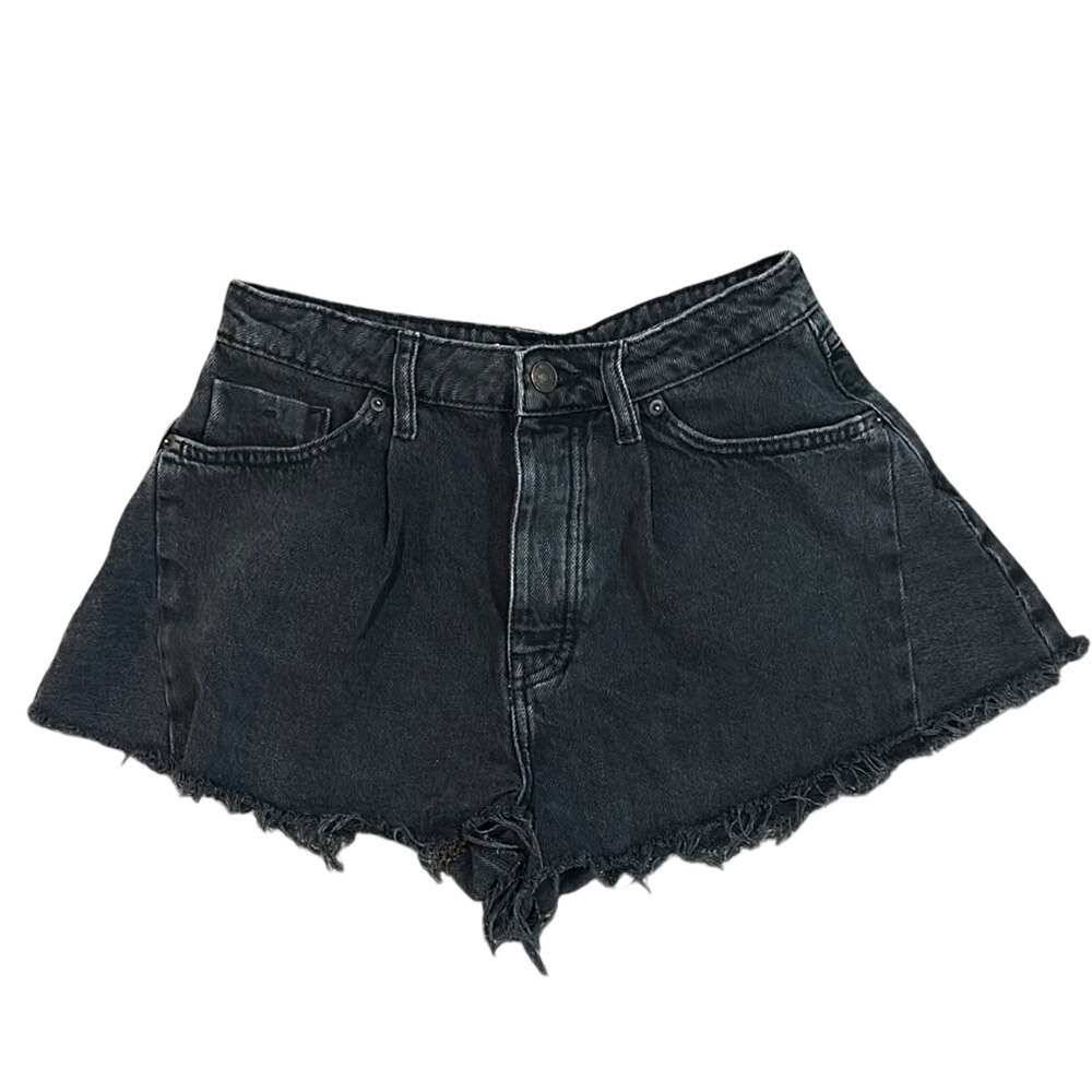 Black Denim Women Shorts
